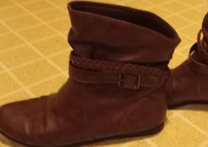 COPY - Brown Leather Jegging Boots